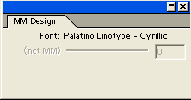 Шрифт формата Adobe Multiple Master