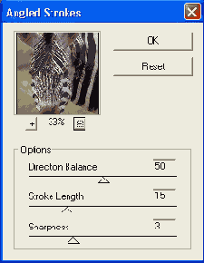 Фильтр Angled Strokes