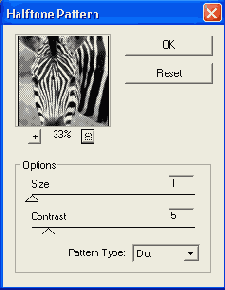 Фильтр Halftone Pattern