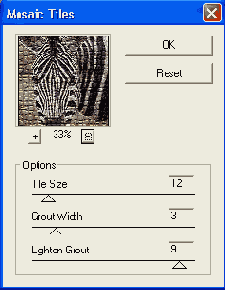 Фильтр Mosaic Tiles