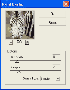 Фильтр Paint Daubs