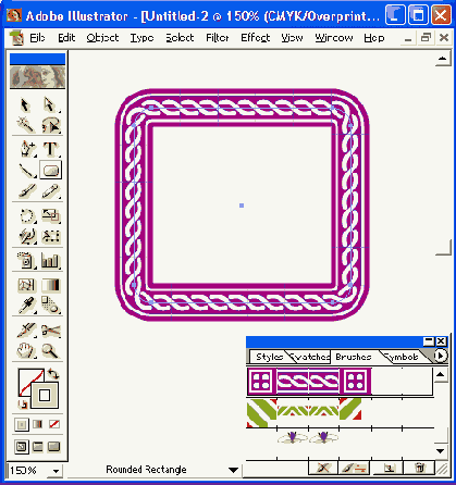 Создание кисти типа Pattern