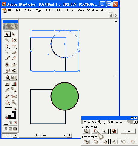 Кнопка Subtract from shape area
